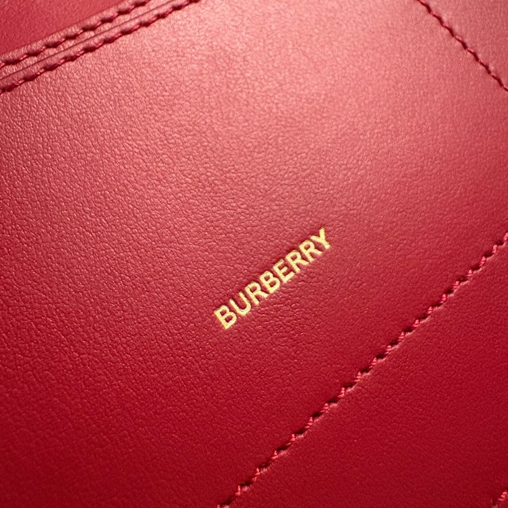 Burberry Red Leather Wallet - Picture 9 of 11